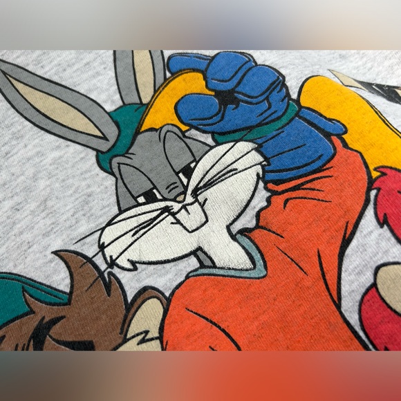 💥SOLD💥 Vintage 1994 Looney Tunes Novel Teez tee shirt single stitch Toons 90s - Picture 10 of 16